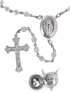 Round Locket Rosary Bead Collection