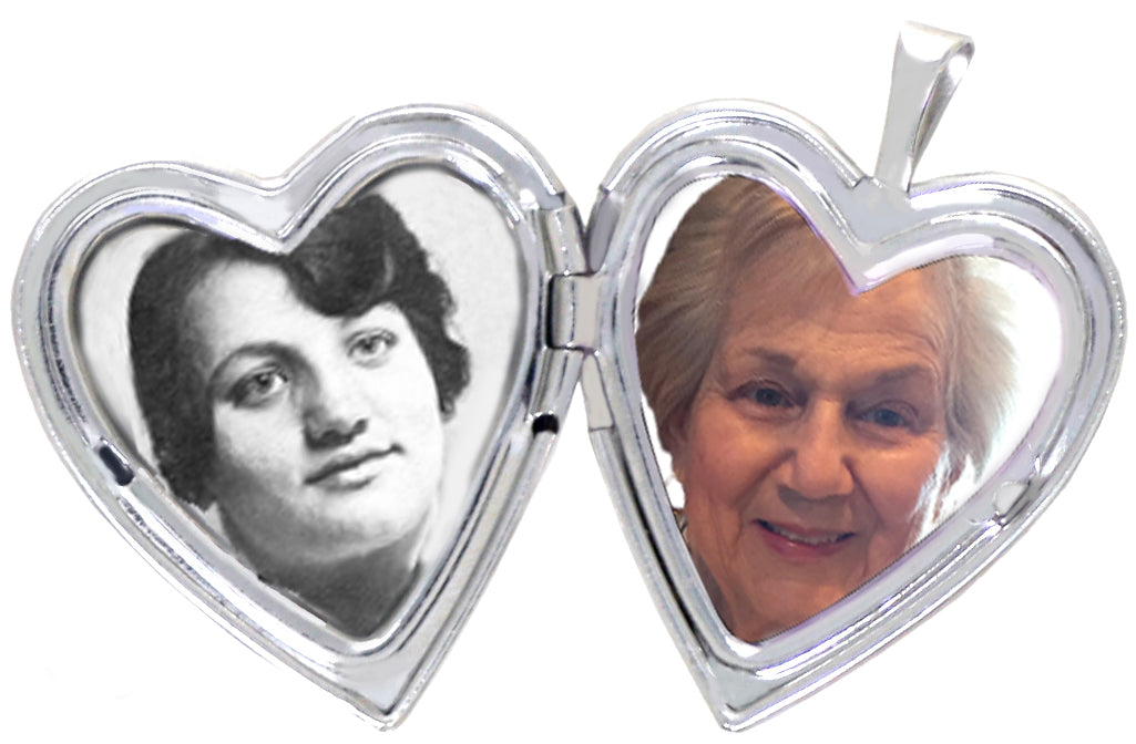 Sterling Silver I Love You with Rose Heart Locket