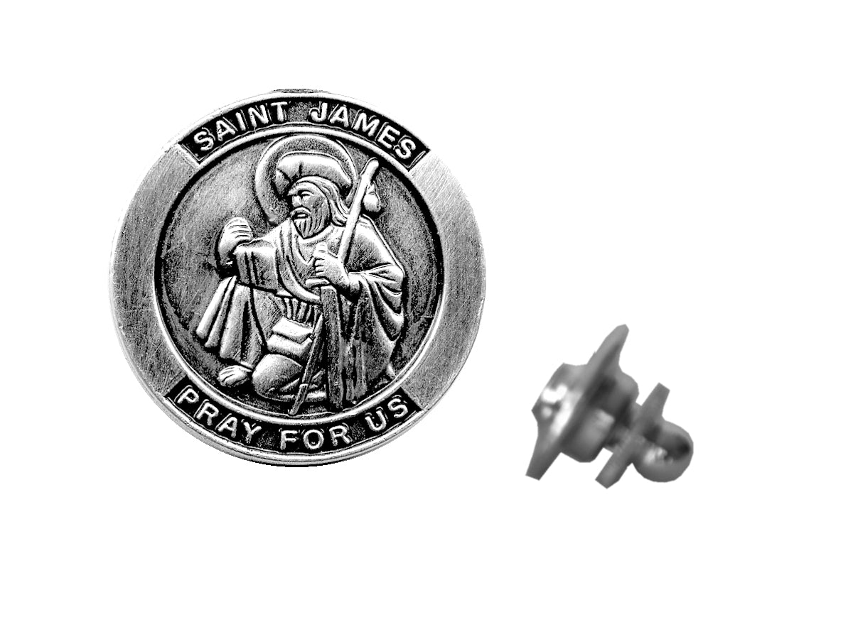 Saint James Devotional Candle with lapel pin