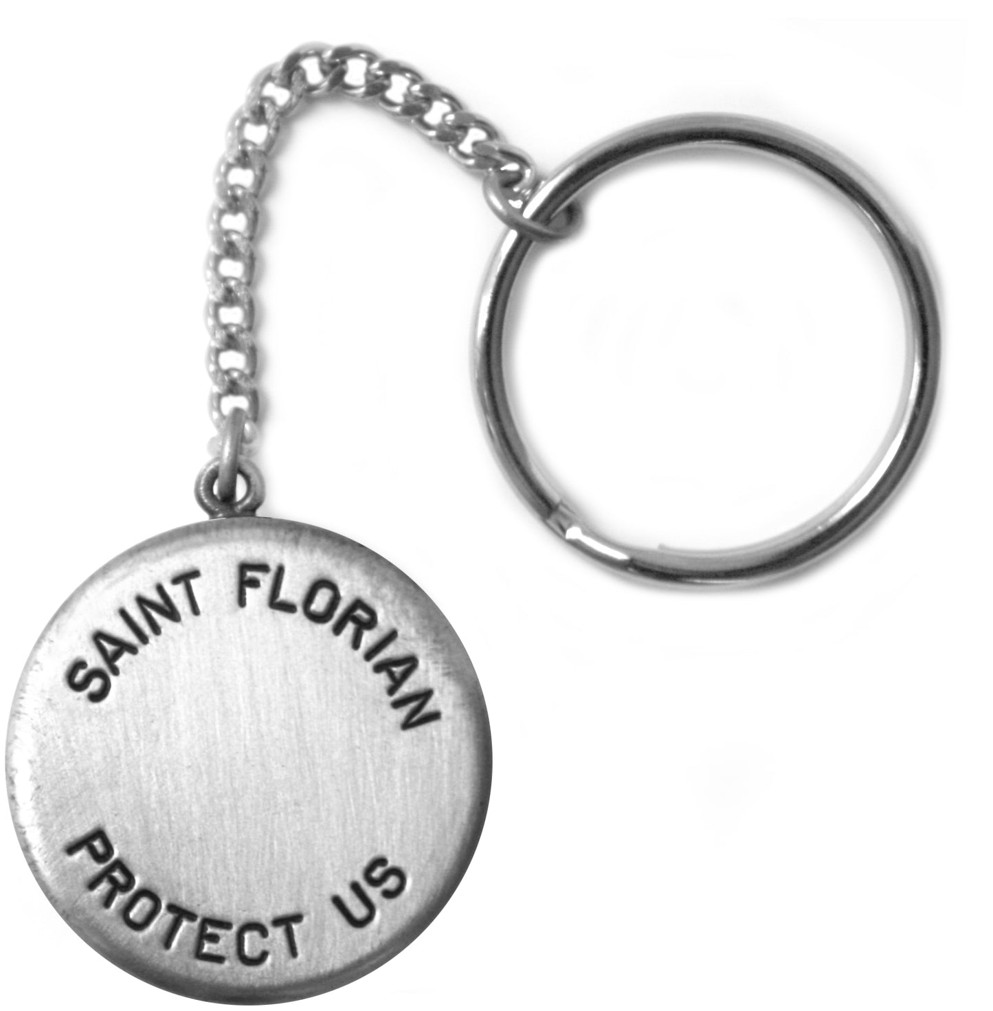 Saint Florian Rosary Box Keychain for Firefighters