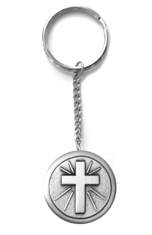 Cross Rosary Box Keychain