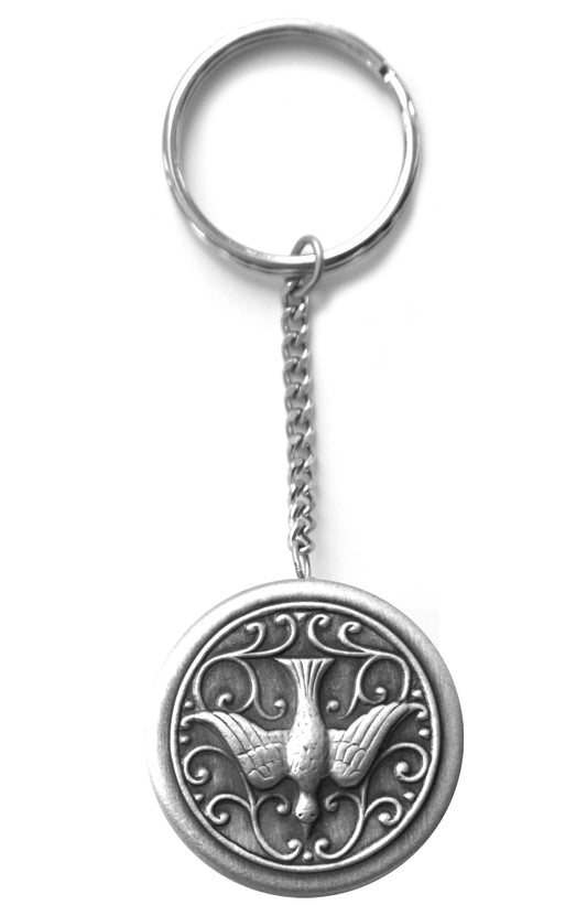 Confirmation Holy Spirit Rosary Box Keychain