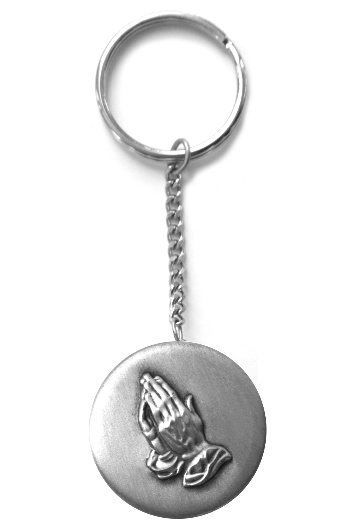 Communion Praying Hands Rosary Box Keychain