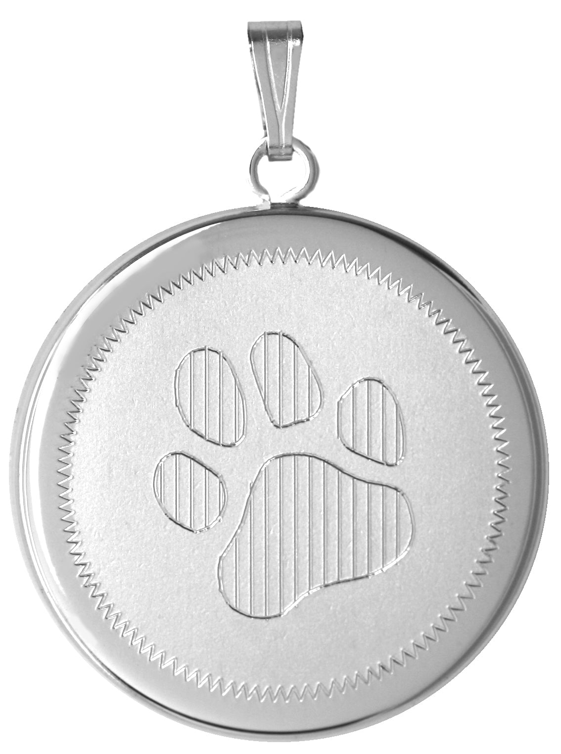 Pet Paw Memorial Cremation Container Necklace