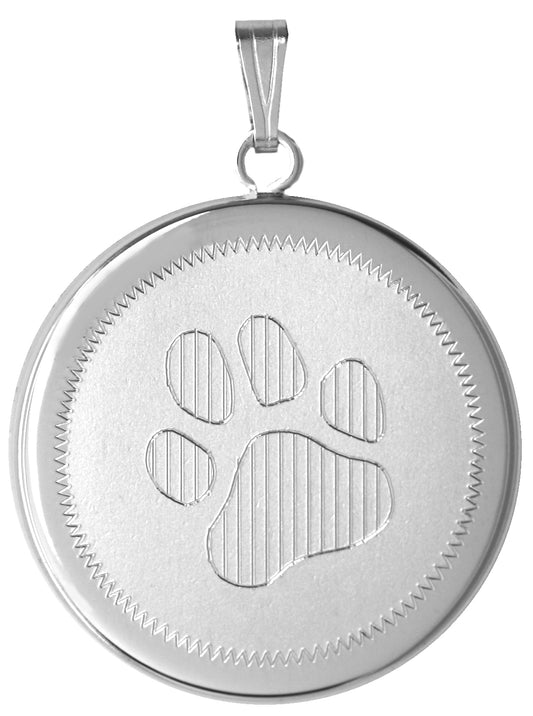Pet Paw Memorial Cremation Container Necklace
