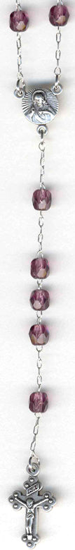 Small Amethyst Rosary Beads for Rosary Boxes