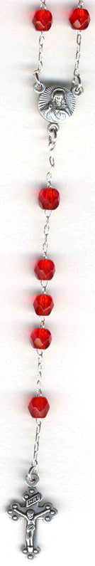 Small Ruby Rosary Beads for Rosary Boxes