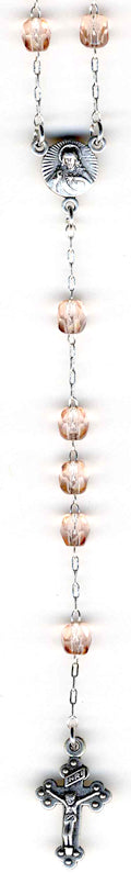 Small 11 inch Rose Rosary Beads for Rosary Boxes