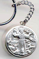 Saint Francis Rosary Box Keychain