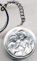 Saint Joseph Rosary Box Key Chain