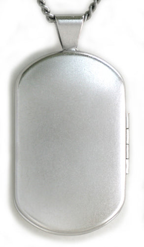Sterling Silver Horse Memorial Dog Tag Locket