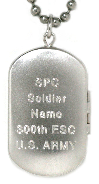 Sterling Silver US ARMY Dog Tag Locket Pendant – illumigifts