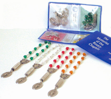 Mysteries Chaplets Rosary Beads and case