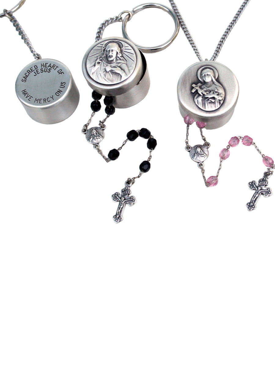 Rosary Boxes Rosary Box Keychains and Rosary Box Pendants