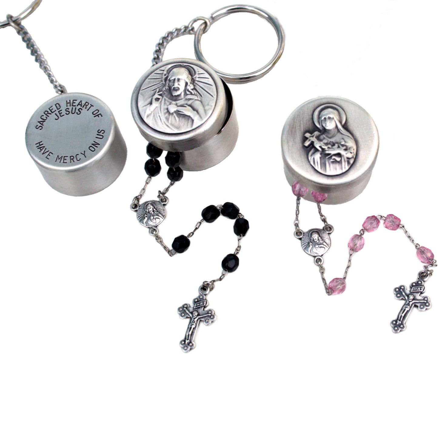 Our Lady of Guadalupe Rosary Box Keychain