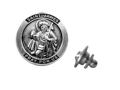 Saint James Devotional Candle with lapel pin