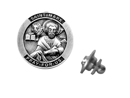 Saint Mark Devotional Candle with lapel pin