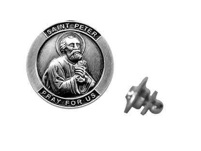 Saint Peter Devotional Candle with lapel pin