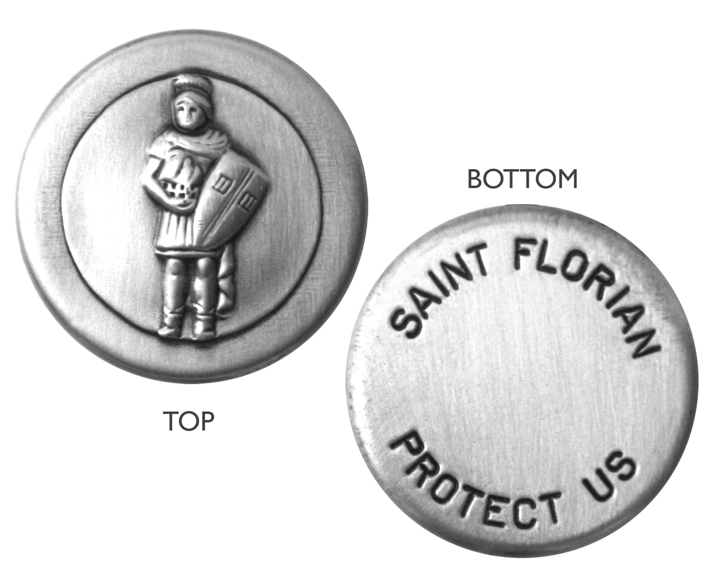 Saint Florian Pocket Rosary Box for Firefighters