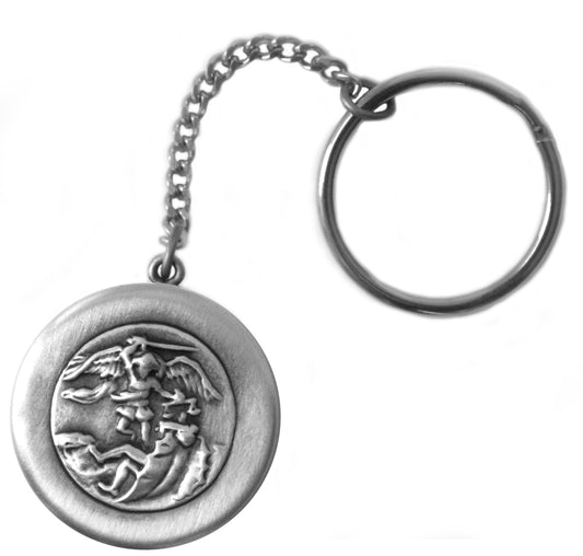 Saint Michael Rosary Box Keychain