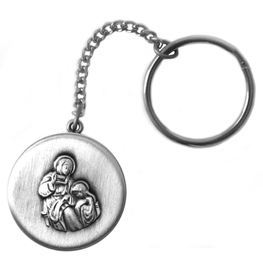 Saint Anne Rosary Box Keychain