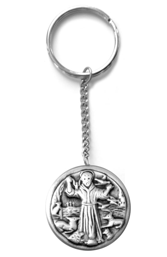 Saint Francis Rosary Box Keychain