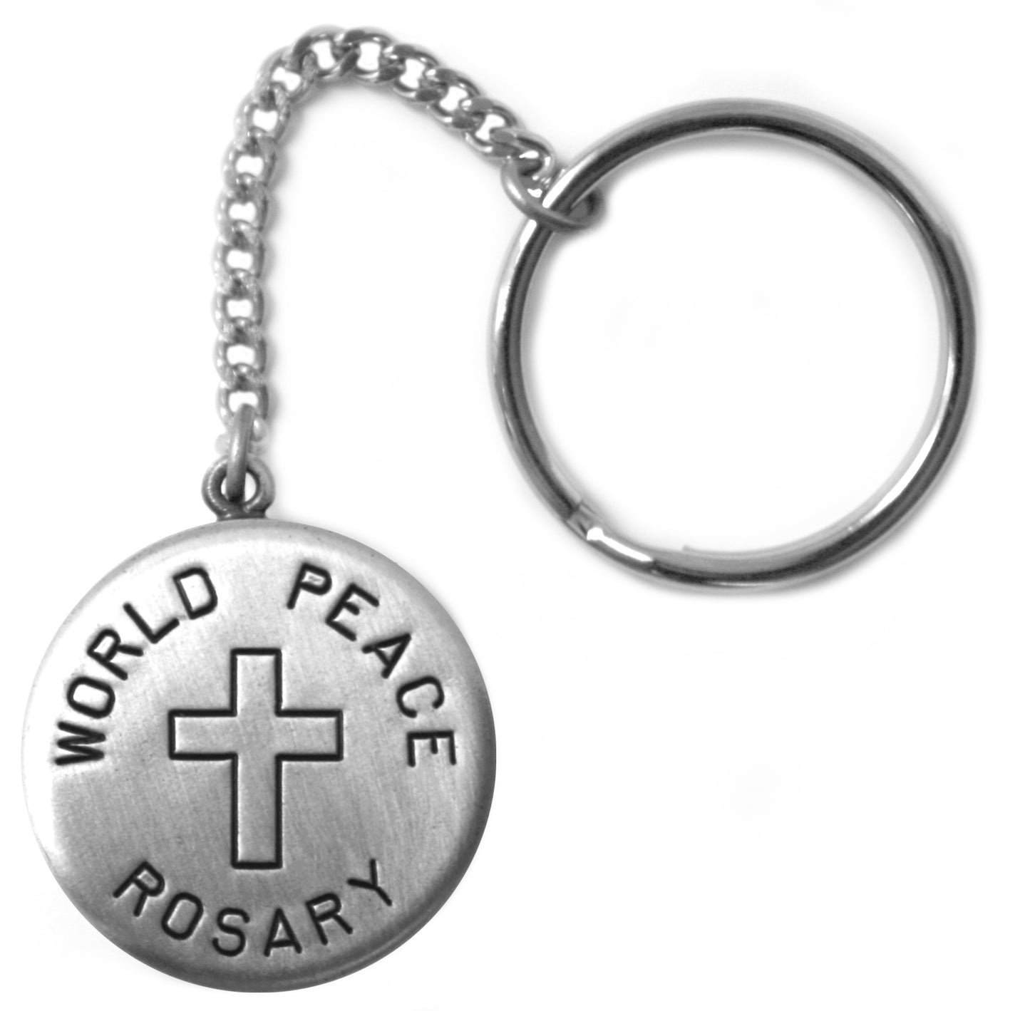 World Peace Rosary Box Keychain Set