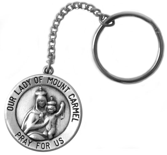 Our Lady of Mount Carmel Rosary Box Keychain