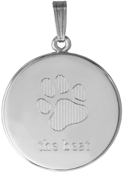 The Best Pet paw print Memorial Cremation Container Necklace