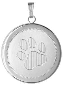 Pet Paw Memorial Cremation Container Necklace