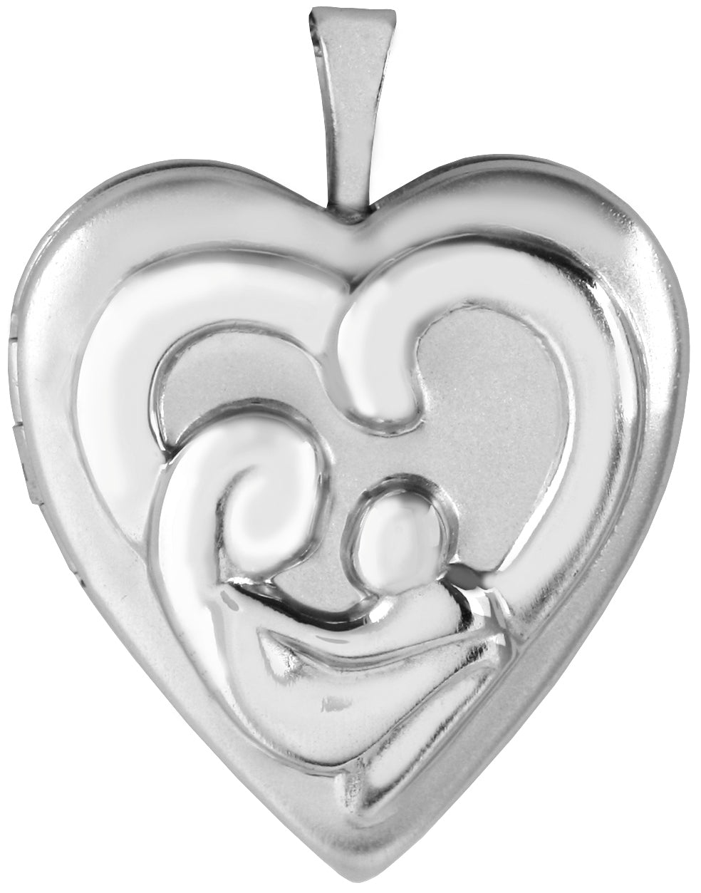 Sterling Silver Mother and Child Heart Locket