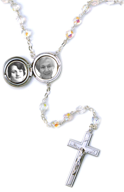 Holy Spirit Locket Center Rosary Beads