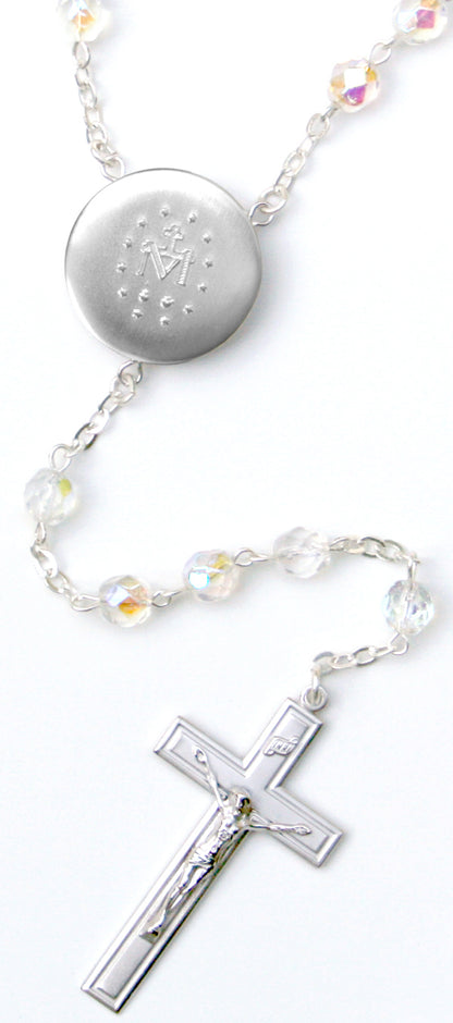 Miraculous Locket Center Rosary Beads