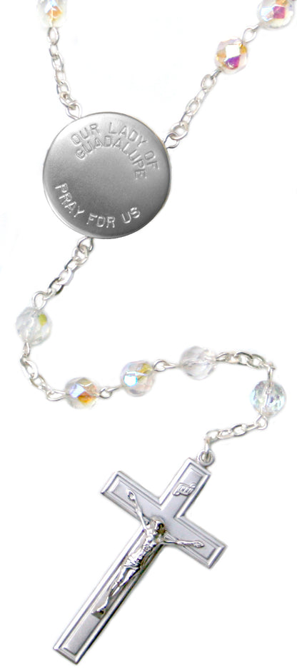 Our Lady of Guadalupe Locket Center Rosary Beads