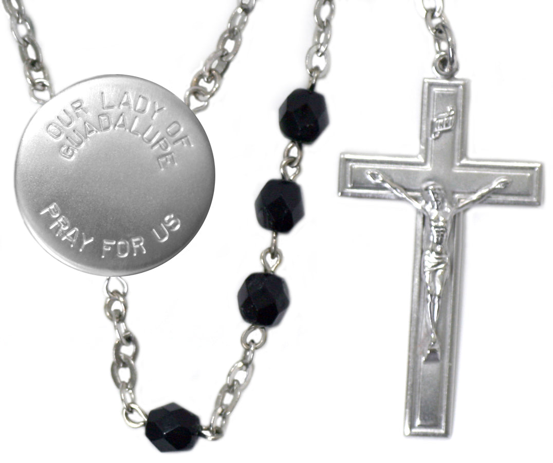 Our Lady of Guadalupe Locket Center Rosary Beads