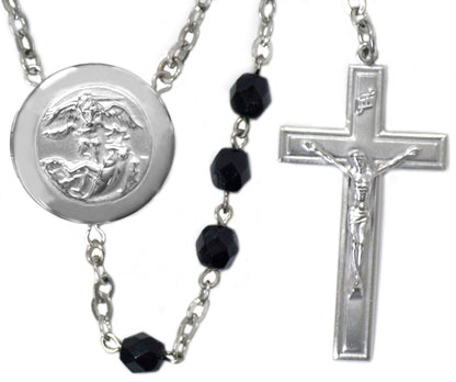 Saint Michael Locket Center Rosary Beads