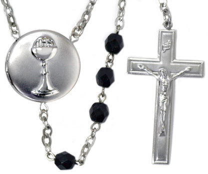 First Holy Communion Locket Center Rosary Beads