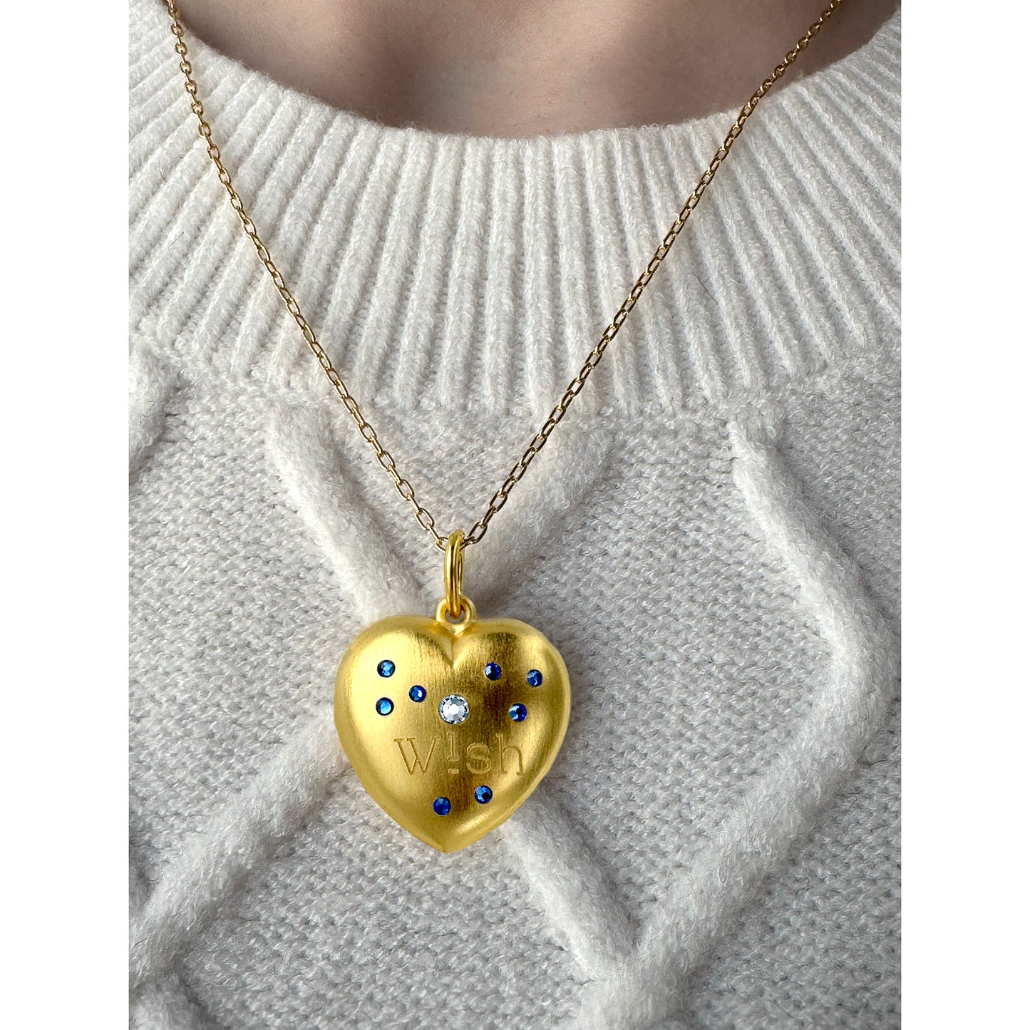 i Wish Heart Necklace