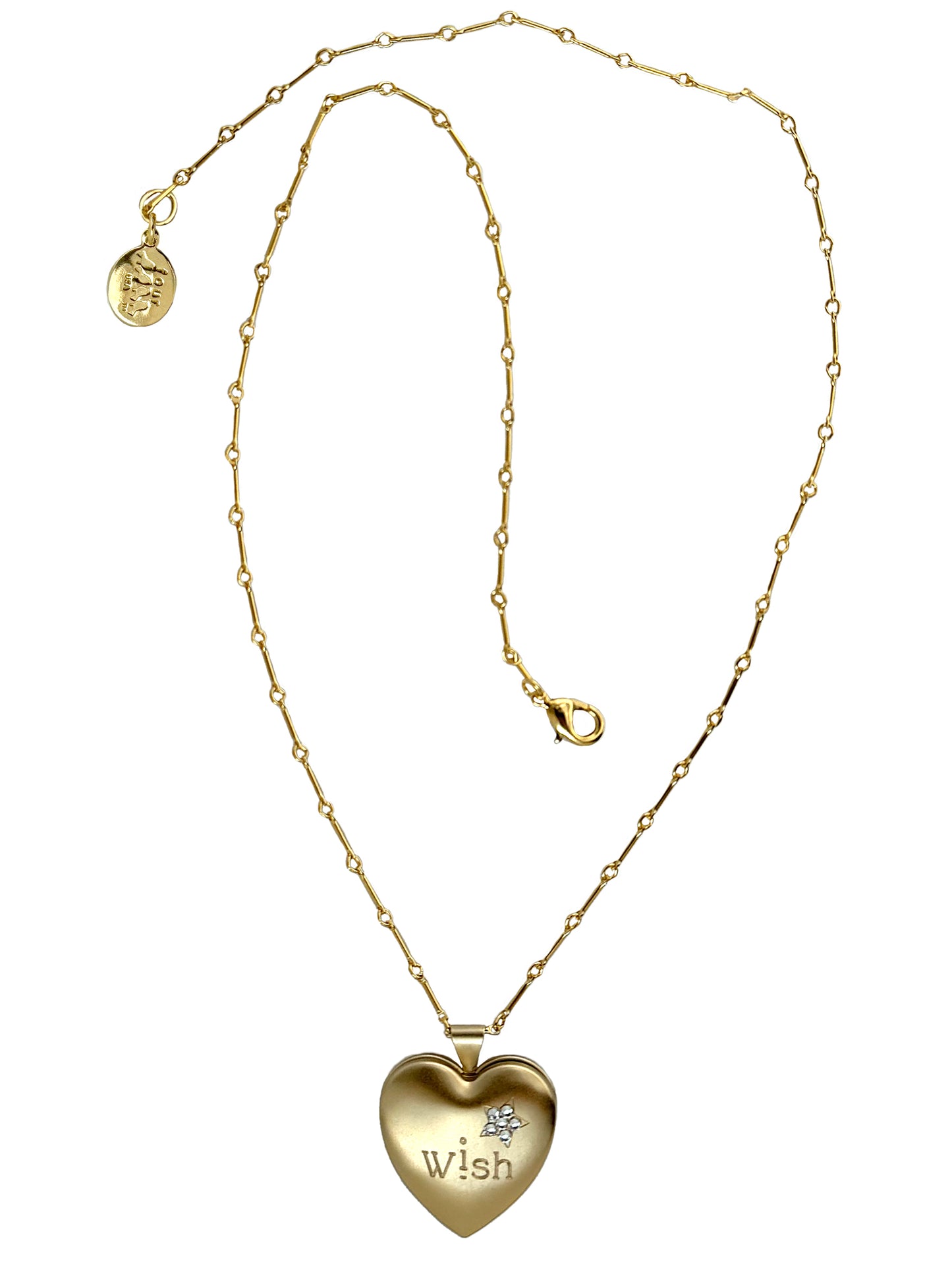 i Wish Heart Locket Necklace