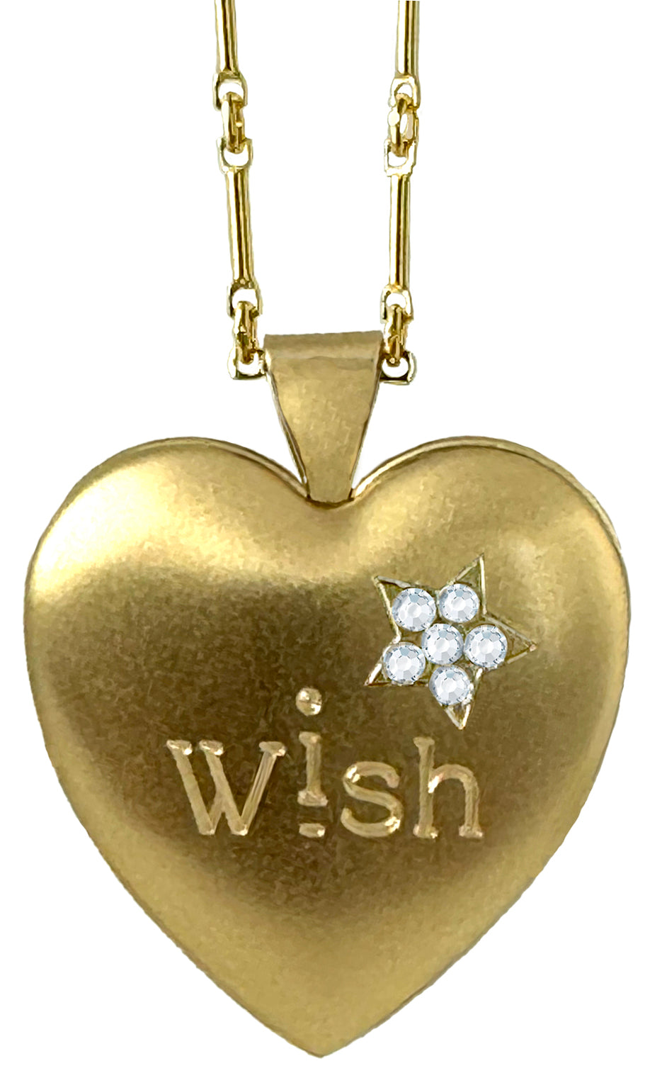 i Wish Heart Locket Necklace