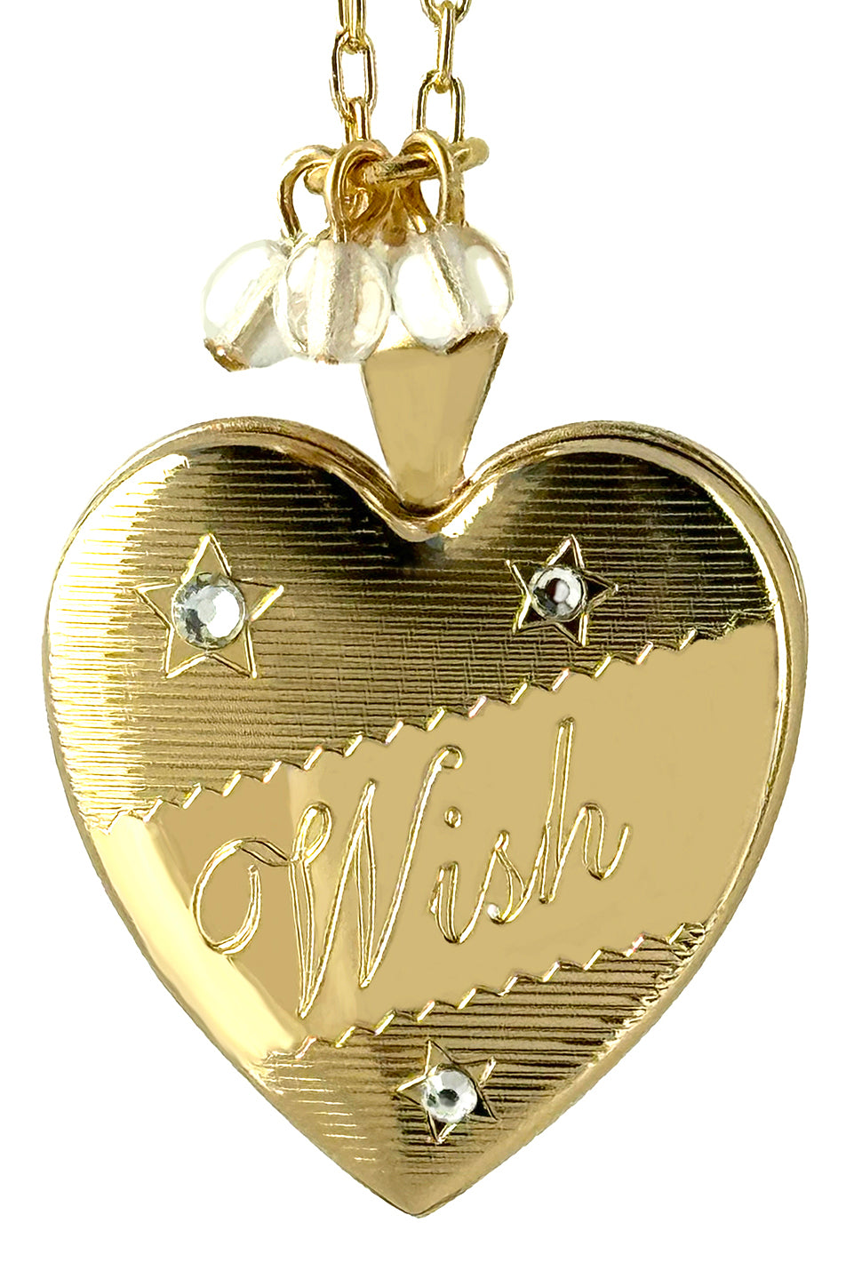 Wish Heart Locket Necklace