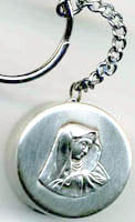 our lady of sorrows rosary box key chain