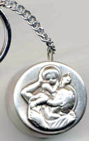 saint christopher rosary box keychain