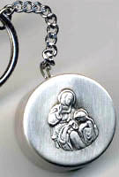 saint anne rosary box key chain