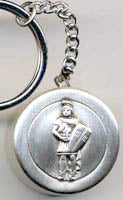 saint florian rosary box keychain
