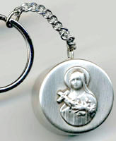 Saint Therese Rosary Box Keychain