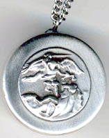 saint michael rosary box pendant