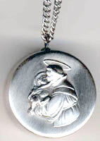 saint anthony rosary box pendant