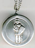 saint florian rosary box pendant