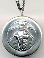 saint jude rosary box pendant